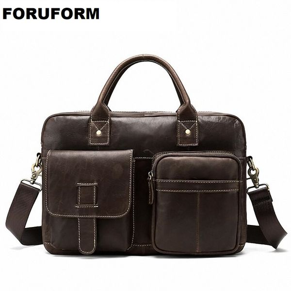 

genuine leather men briefcases casual business bags tote bag large handbags shoulder crossbody bag men gift men's li-2330