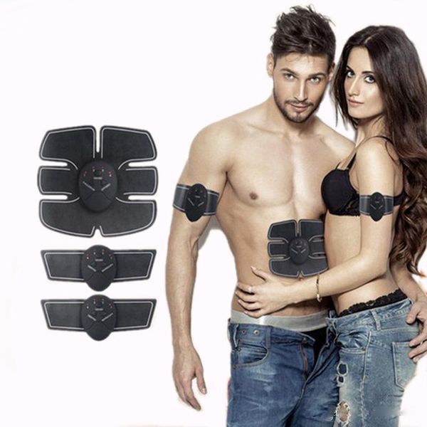 Stimolatore muscolare wireless Stimolazione EMS Cintura dimagrante per il corpo Macchina per la bellezza Dispositivo per l'allenamento del muscolo addominale Dispositivo per l'allenamento Massaggiatore per il corpo J1755