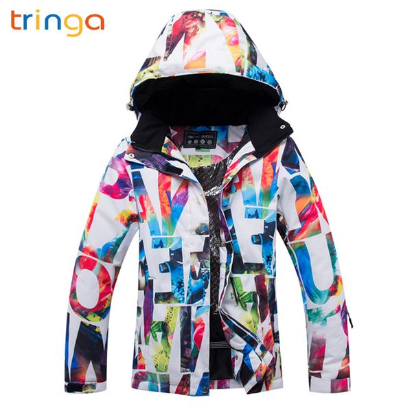 

tringa ski suit women -30 female windproof waterproof winter snow jackets brands 2018 new snowboarding suits