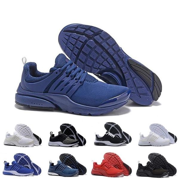 

2019 men women shoes fine mesh breathable presto blackout casual red navy blue triple white black fall olive