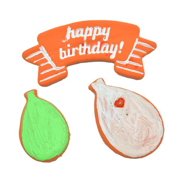 

3pcs/set silicone mold banner birthday letters balloon cake dessert mould fondant cake decor cookie cutter kitchen bakeware tool