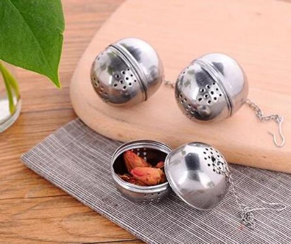 Palline da tè a forma di uovo a forma di uovo in acciaio inossidabile Teakettles Infuser Strainer Locking Spice Ball