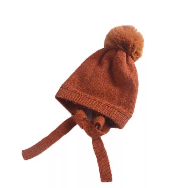Winter Warm Baby Kinder Winter Strick Hut Beanie Mütze Rundschal Ohrschützer Neu