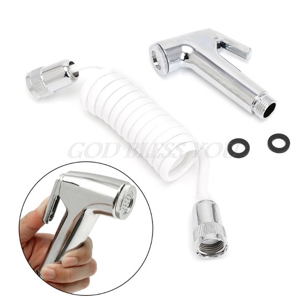 

handheld shower head douche toilet bidet spray wash jet shattaf with spring hose