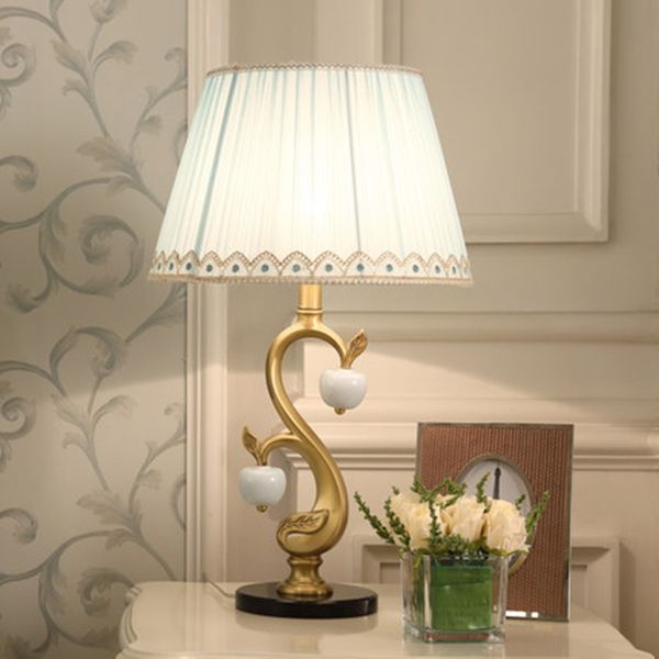 2019 Amecican Style All Copper Table Lamps Traditional Ceramic Decorative Light Living Room Bedroom Bedside Study Led Lamp From Cornelius