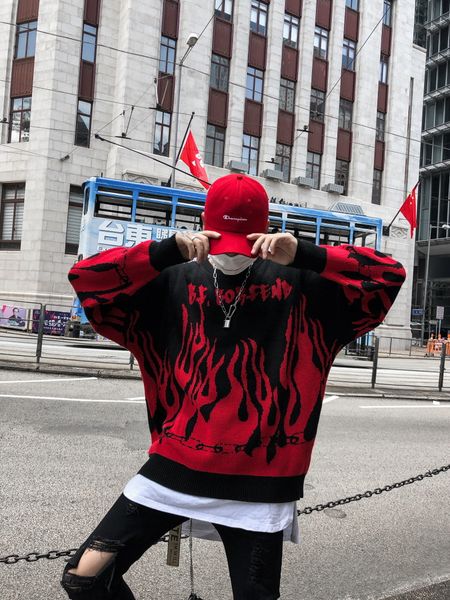 

men's sweaters teenager boy clothing men winter autumn sweater oversize street hihop brand skateboard sweatshirts, White;black