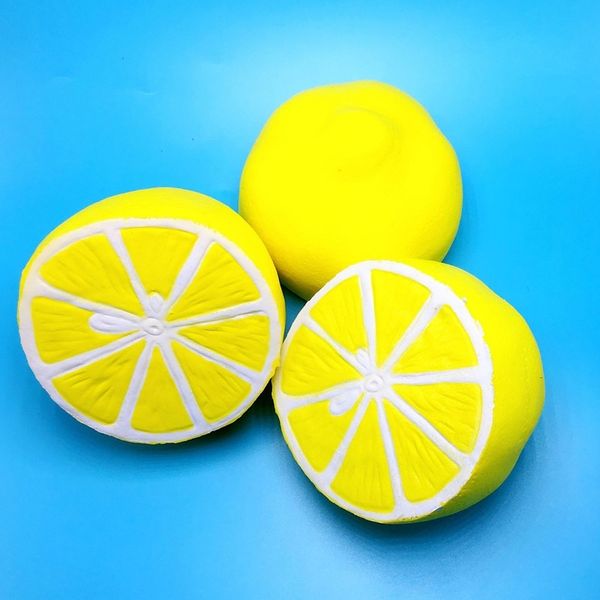 

pu simulation half big lemon slow rebound decompression toy ornaments