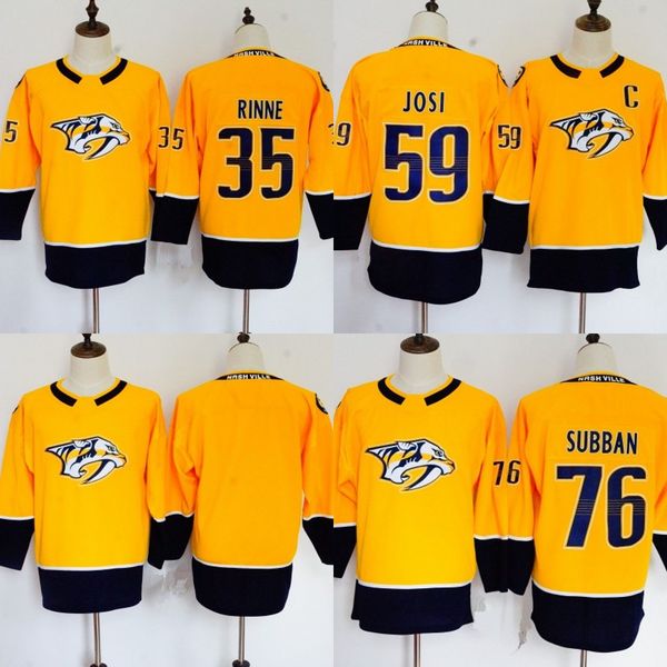 

Women Youth #76 PK Subban #35 Pekka Rinne #59 Roman Josi 2017-2018 Season Nashville Predators Hockey Jerseys