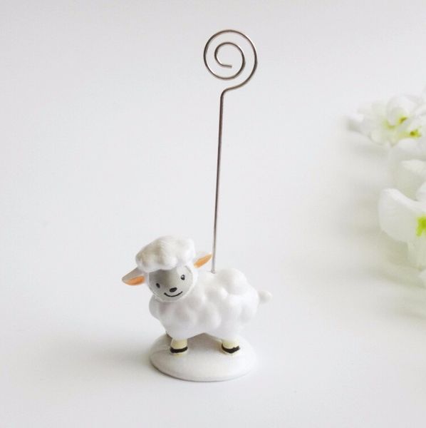 

прекрасный ребенок овец место держатель карты прекрасный смолы сообщение примечание клип день рождения и свадьба украшения выступает