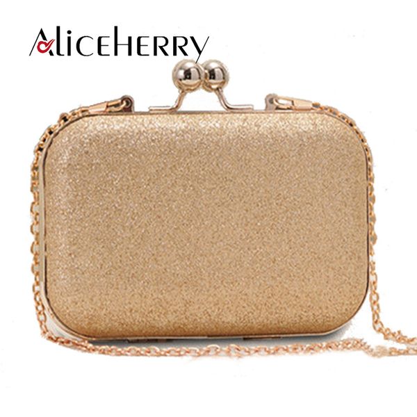 

woman evening handbag gold glittered clutch chain bags wallet party wedding dress handbags girls small crossbody bag
