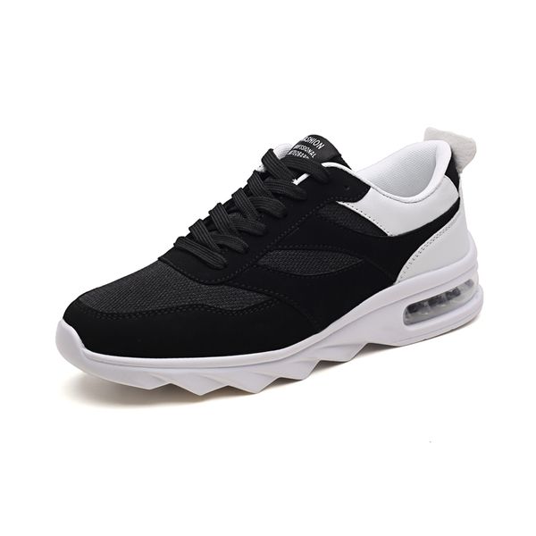 

new running shoes for men air cushion absorption sports sneaker sport jogging walking training sneakers black size 44