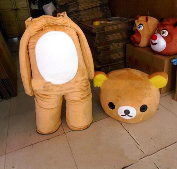 Costumi 2023 Mascotte di vestiti in costume mascotte orso Rilakkuma personalizzato di alta qualità