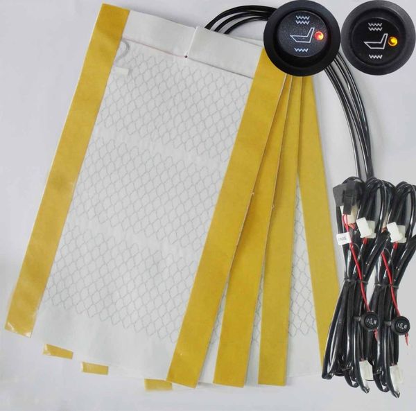 

promotion@2 /dual seats install,round switch seat heating pad cover alloy wire seat heated kit , heating carbon fibre