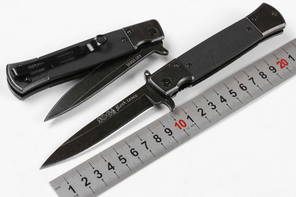 

Black G10 Stonewashed Version SOG KS931A Folding knife Fast Open Flipper Spear Point Blade Pocket Survival Knife D760Q
