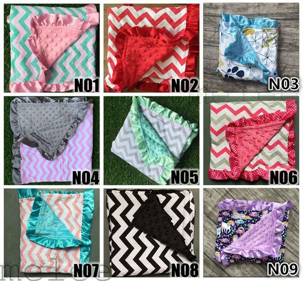 

retail new infant baby chevron minky blanket knitting,shower gift baby cotton blanket minky dot, mink baby super soft blanket