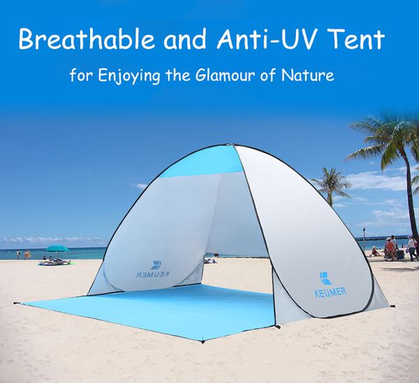 

quick automatic camping tent ship from ru beach tent 2 persons instant up open anti-uv awning tents outdoor sun shelter