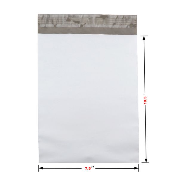 

poly mailers 7.5x10.5 inch/190*270mm 50 bags poly mailers envelopes bags with self-sealing strip white jiffy