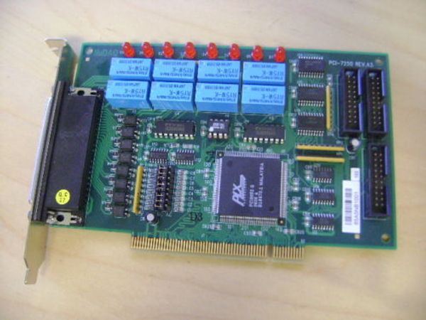 Placa de equipamento industrial adlink 8CH saídas de relé 8-CH isolado PCI-7250 cartão 51-12007-0A40