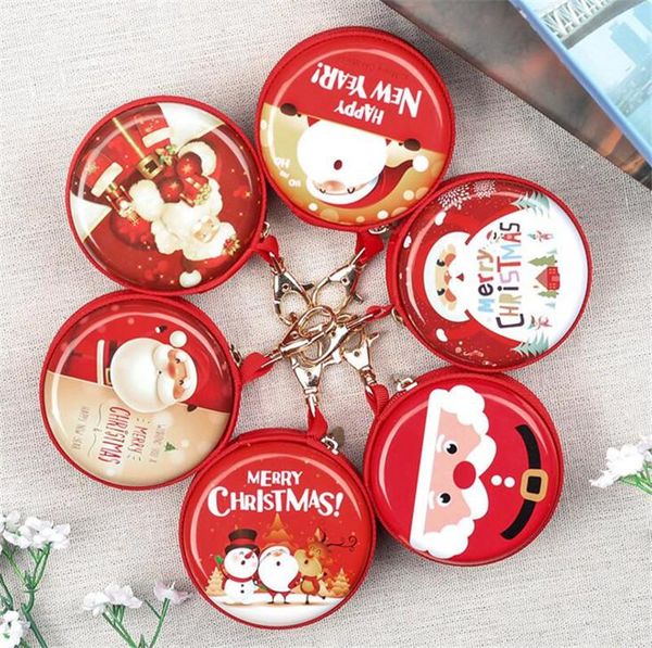 

women men coin purse wallet box zipper small coin headphone holder bag xmas key pouch kid girls christmas gift purse