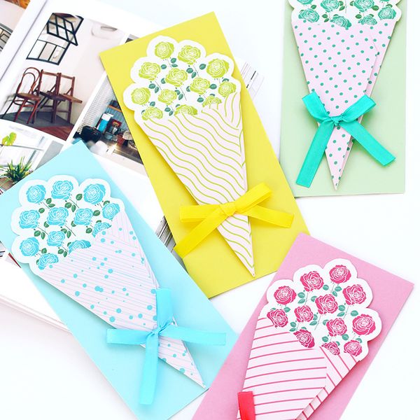 bouquet greeting card with envelope kawaii holiday birthday flowers message card gift cards wedding invitations animated birthday cards animated birthday envelope