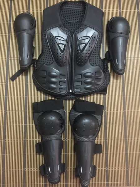 

youth child motocross motorcycle gear kids youth body protector vest armor jacket chest protection with elbow knee protection