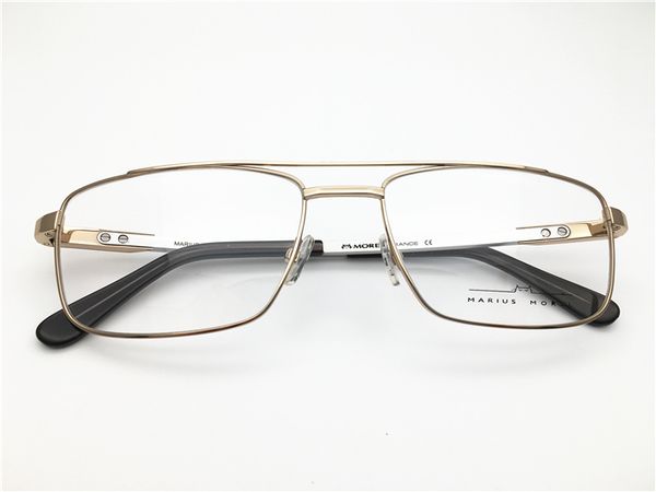 

marius morel france brand design men titanium full rime optical frame spectacle frame optical clear prescription lenses, Silver