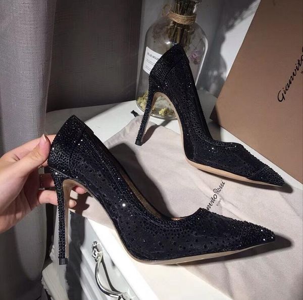 

Pointed toe women 039 pump high heel tiletto me h genuine leather rhine tone lip on dre hoe ummer andal pring new fa hion hoe