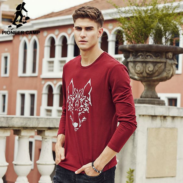 

knitted men 's long sleeve t shirt cotton brand spring fashion casual tshirt t -shirt for male print, White;black