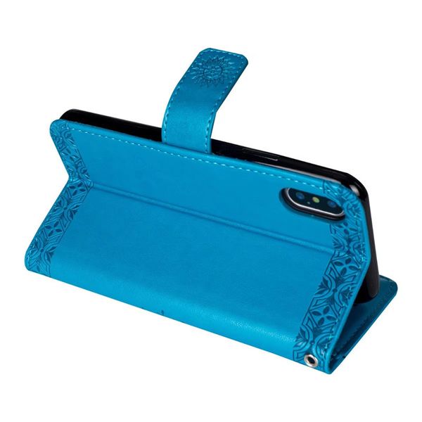 

exquisite luxury for iphone case embossed sunflower pu kickstand case for goophone x wallet case with hanging strap