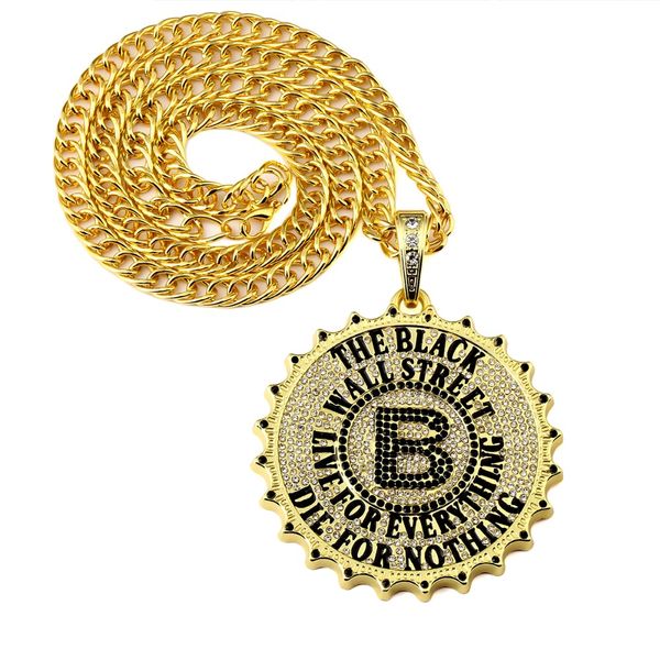 

высокое качество большой кулон хип-хоп цепи b письмо ожерелье рок черный уолл-стрит бренд 80 см длинный коренастый ожерелье рейтинг, Silver