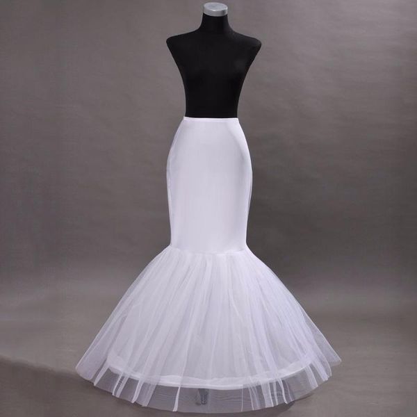 

Hot sale Mermaid Petticoat / slip 1 Hoop Bone Elastic Wedding Bride Dresses Petticoat Crinoline Jupon Mariage Free Shipping