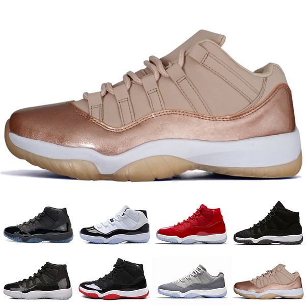 

11 11s Cap and Gown Prom Night Men Basketball Shoes Concord 45 Platinum Tint Gym Red Bred PRM Velvet Heiress Blue Barons mens sport sneakers