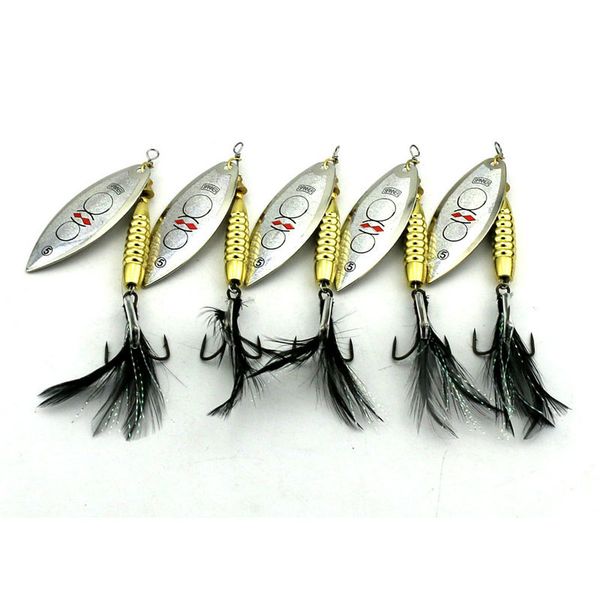 

5pcs spoons fishing kit /trout spinner kit/ 8.7cm spinnerbaits17.5g