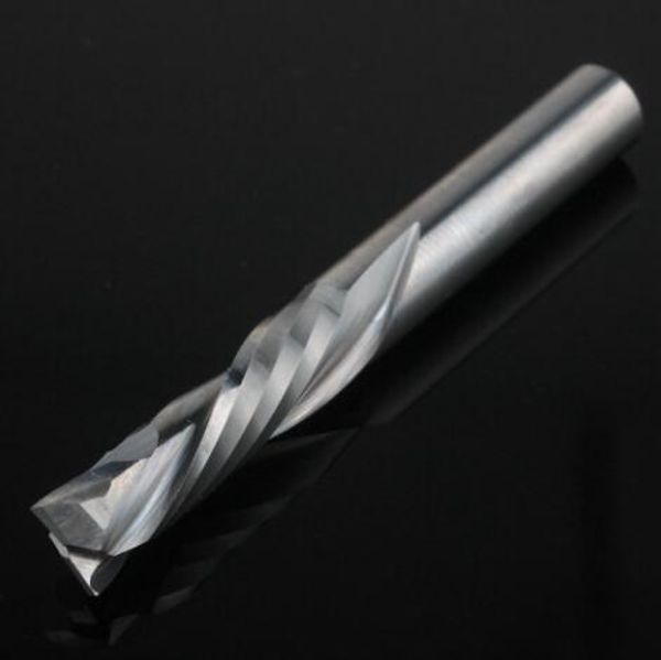 6x25mm UPDOWN Cut Two Flutes Spiral Carbide Mill Tool Cutter for CNC Router ، ضغط قطع الخشب نهاية مطحنة بت