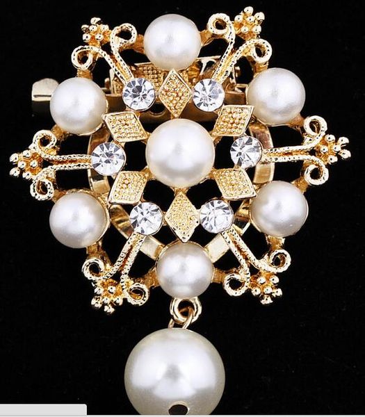 

tenperament pearl brooch jewelry for women/men fashion jewelry brooch pins metal scarf wedding gift diy jewellery accessories, Gray