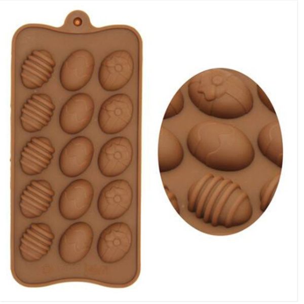 

2018 wholesales easter egg silicone bakeware diy cake bake candy mold candy mold pastry tools