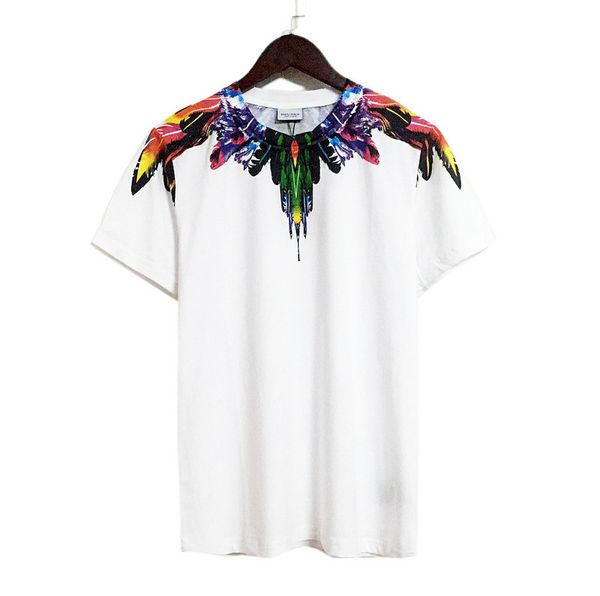 

Whole ale 2018 new fa hion marcelo burlon t hirt men women county of milan feather wing t hirt ummer treetwear mb t hirt tee