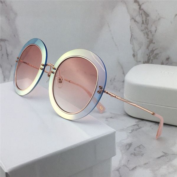 

новый дизайн моды очки 262 круглого кадра красочного uv400 объектив популярных летних защит очков для женщин, White;black