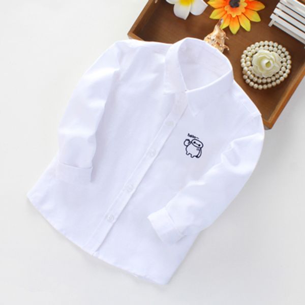 

boy wedding/party/prom/suits clothes fashion eleshirt white long sleeve shirt, White;black