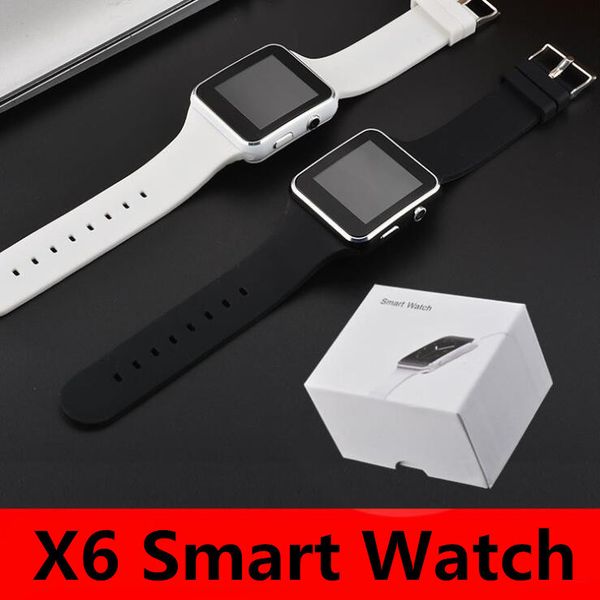 

x6 bleutooth smart watch bracelet phone with sim tf card slot with camera for samsung iphone android ios smartwatch