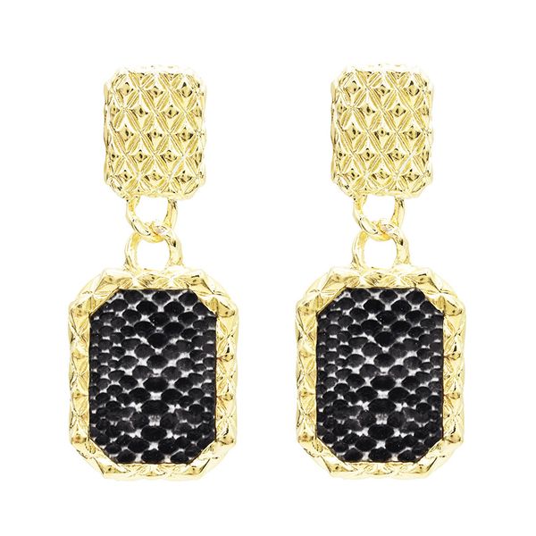 

4 colors gold metal geometric shape drop earrings for women bohemian party jewelry accessories, Silver