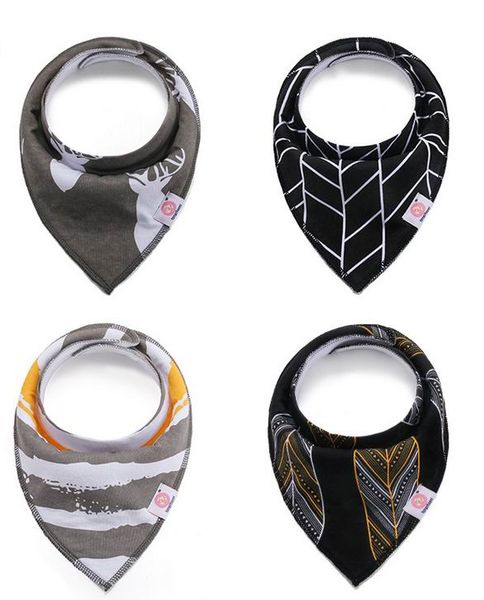 

cross-border baby triangle towel cotton double-layer saliva towel bib new baby bib ins explosion mother and child supplies