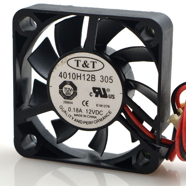 

original t&t 410h12b 0.18a 4010 4cm mute speed dual ball cooling fan