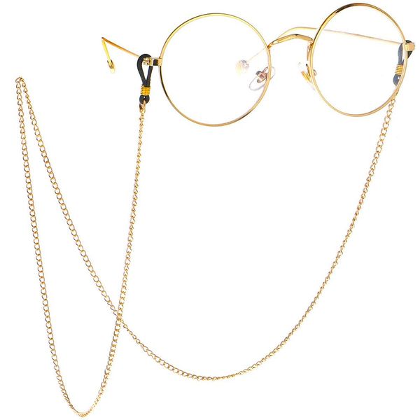 

metal chain cord holder neck strap for sunglasses reading glasses eyeglasses metal eyeglasses chain neck cord, Bronze;slivery