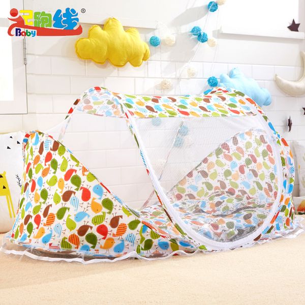 

cute bird bear cartoon folded mosquito net for baby bed canopy babies mosquito net safety anti suit 0~5 years old baby