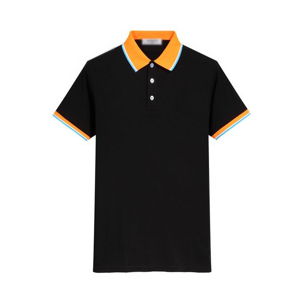 

s clothing regular cotton breathable brand &male new men short shirt business solid polo polo sleeve -3xl eiujc, Black