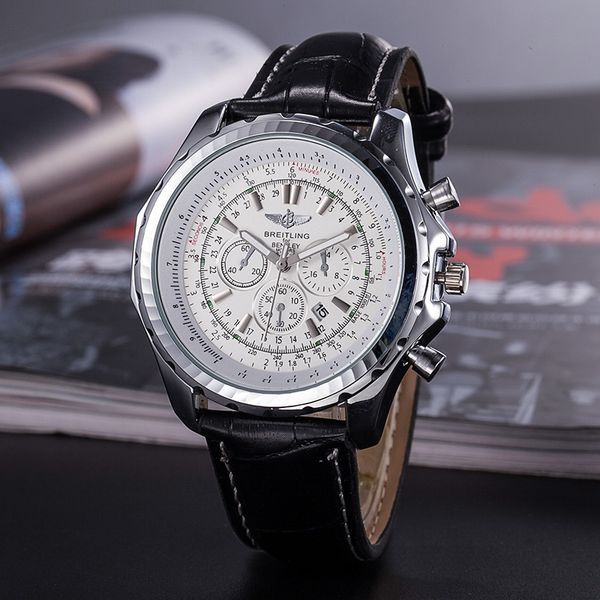 

AAA hot Swiss top brand high quality leather fashion watch watch clock men's quartz luxury new watch