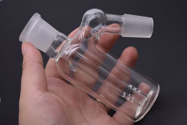 En iyi kalite 45 derece 14mm 18mm ashcatcher cam su boruları matris percolator kadın kül avcısı heady dab bongs sigara aksesuarı 2 adet