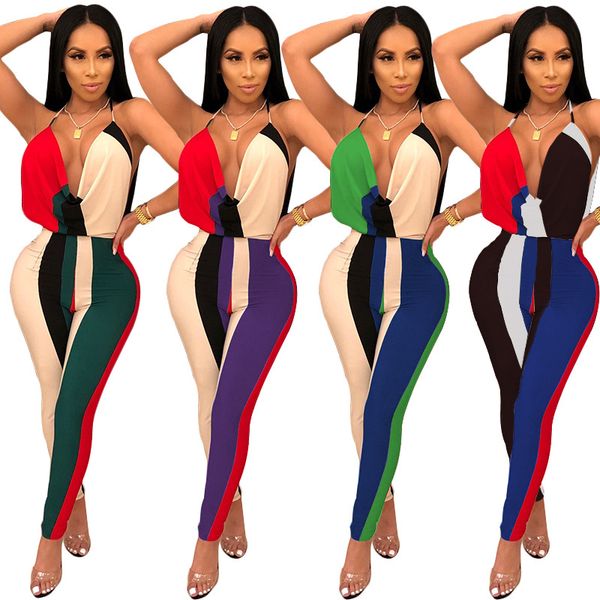 

casual jumpsuit women's jumpsuits rompers nightclub women's long pants trousers lady, Black;white