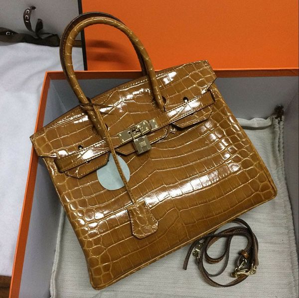 

fashion high women ladies handbags plantin purse ladies fashion pattern totes quality crocodile tote genuine leather purse handbags bag nshv, Red;black